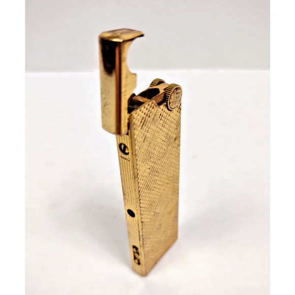 VTG Advance Rare Gold Electronic Lighter w LCD Screen Quartz Clock Date Japan - Picture 5 of 12